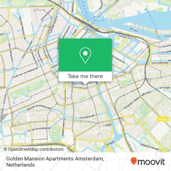 Golden Mansion Apartments Amsterdam map