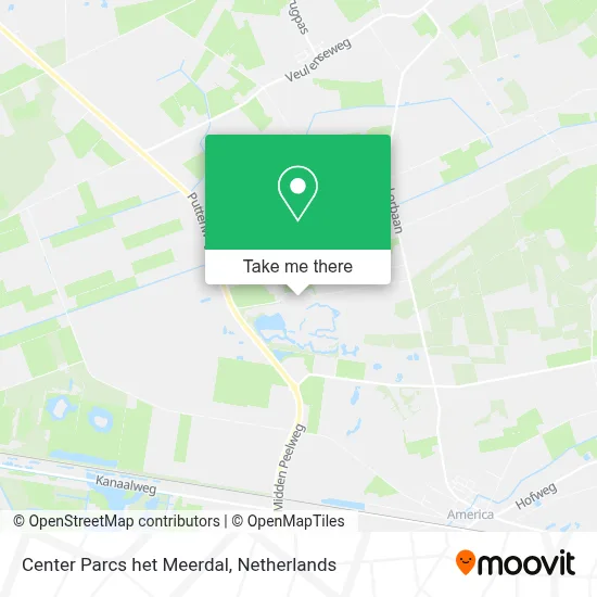 Center Parcs het Meerdal map