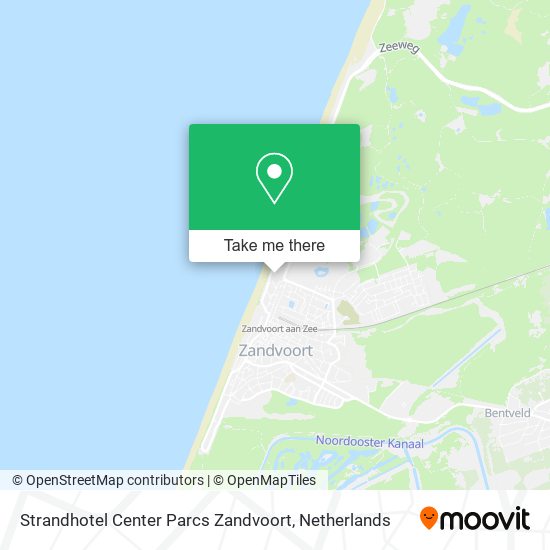 Strandhotel Center Parcs Zandvoort map