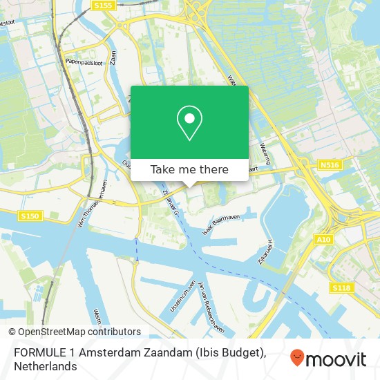 FORMULE 1 Amsterdam Zaandam (Ibis Budget) map