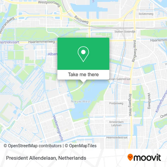 President Allendelaan map