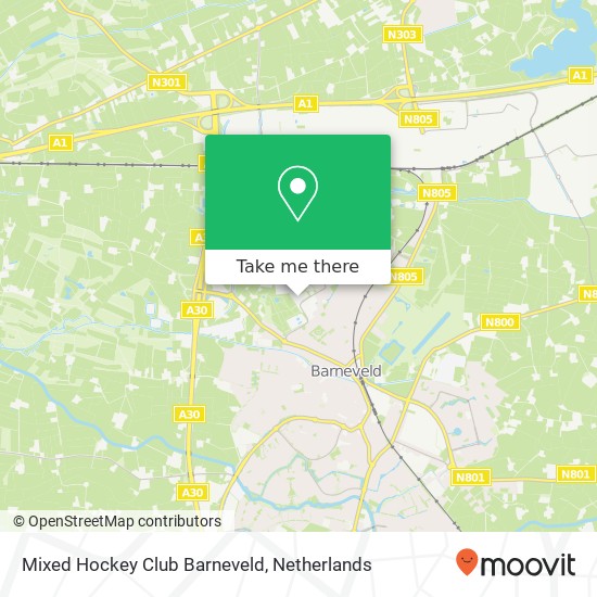 Mixed Hockey Club Barneveld Karte