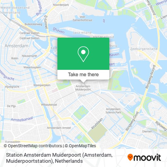Station Amsterdam Muiderpoort (Amsterdam, Muiderpoortstation) map