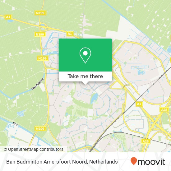 Ban Badminton Amersfoort Noord Karte