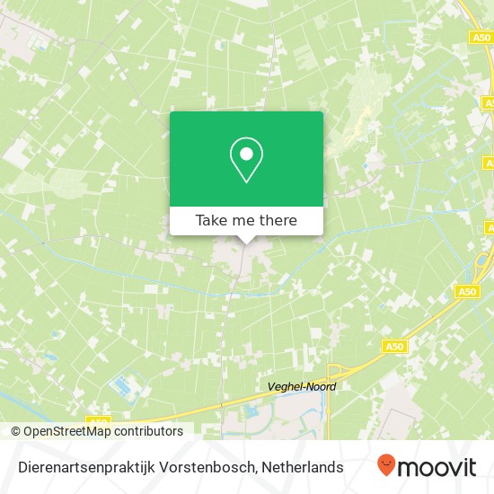 Dierenartsenpraktijk Vorstenbosch map