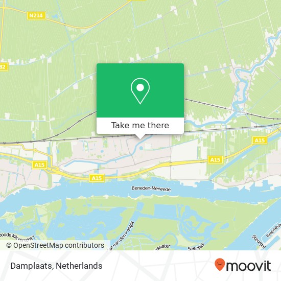 Damplaats map