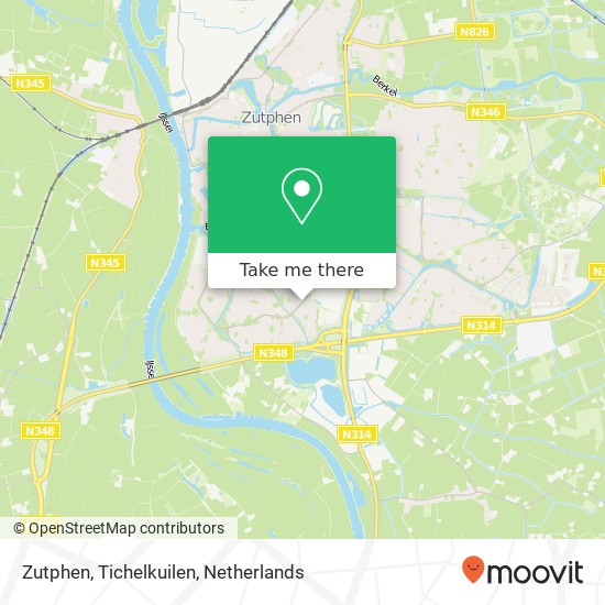 Zutphen, Tichelkuilen Karte