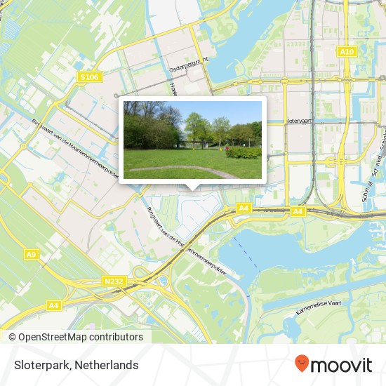 Sloterpark map