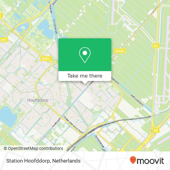 Station Hoofddorp Karte