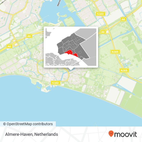 Almere-Haven Karte