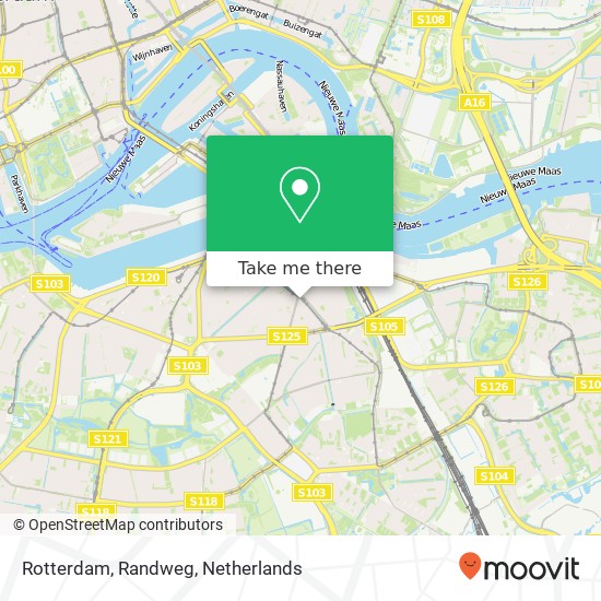 Rotterdam, Randweg map