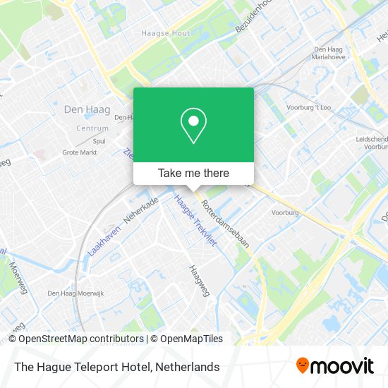 The Hague Teleport Hotel map