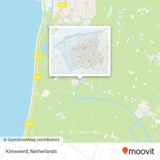 Kimswerd map