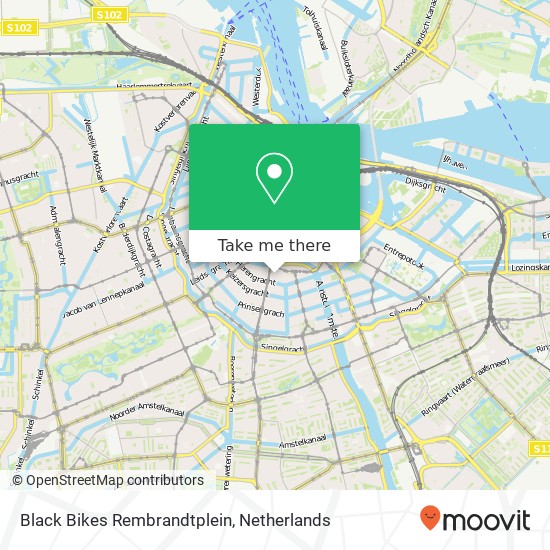 Black Bikes Rembrandtplein Karte