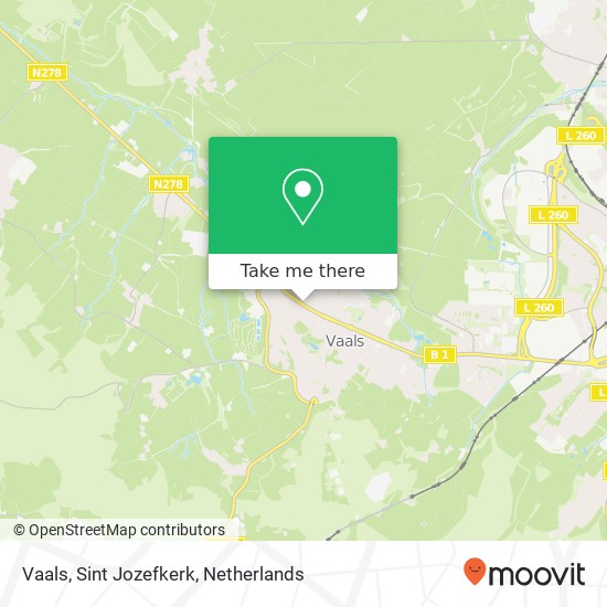 Vaals, Sint Jozefkerk map