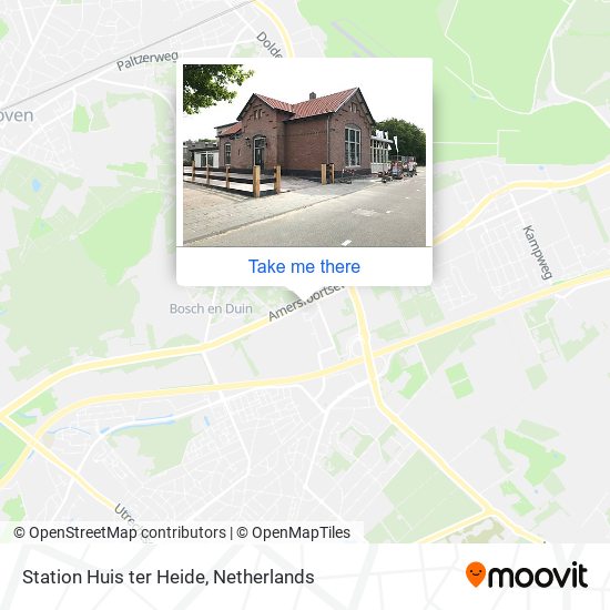 Station Huis ter Heide Karte