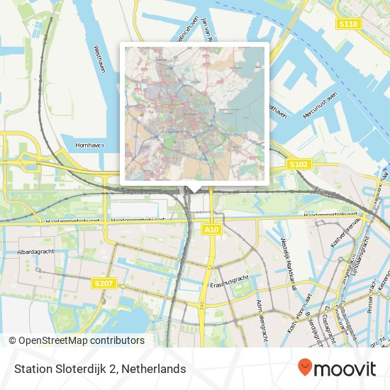 Station Sloterdijk 2 map