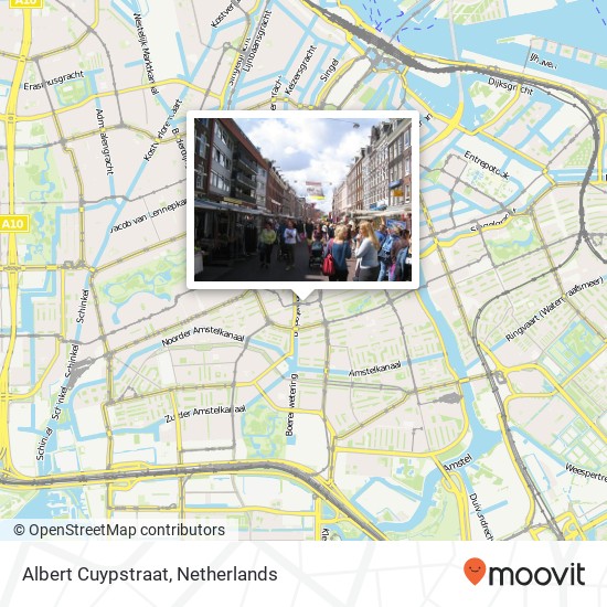 Albert Cuypstraat map