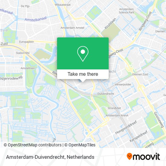 Amsterdam-Duivendrecht map