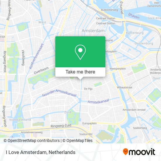 I Love Amsterdam map