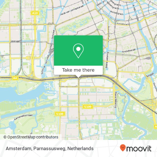 Amsterdam, Parnassusweg map