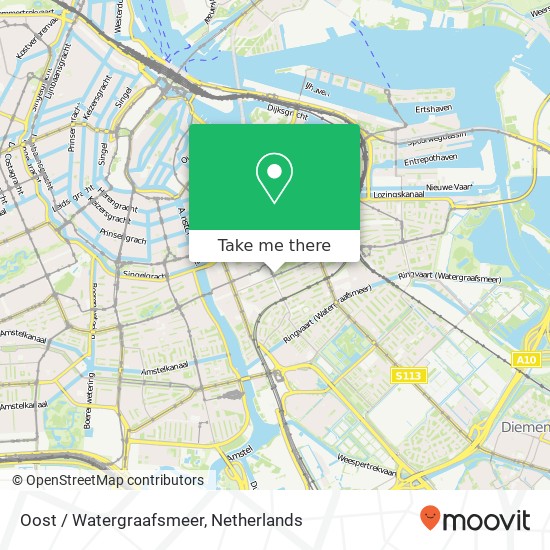 Oost / Watergraafsmeer map