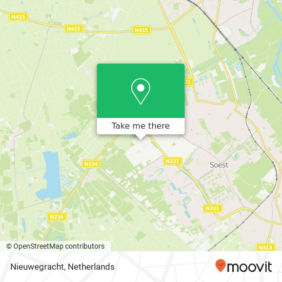 Nieuwegracht map