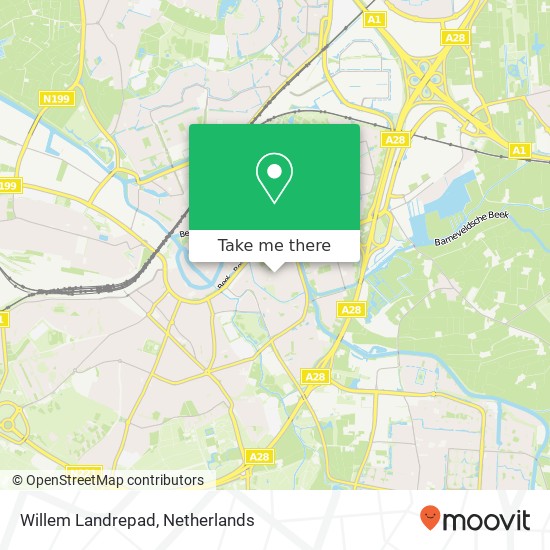 Willem Landrepad map