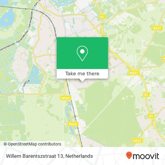 Willem Barentszstraat 13 Karte