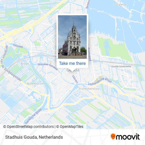 Stadhuis Gouda map