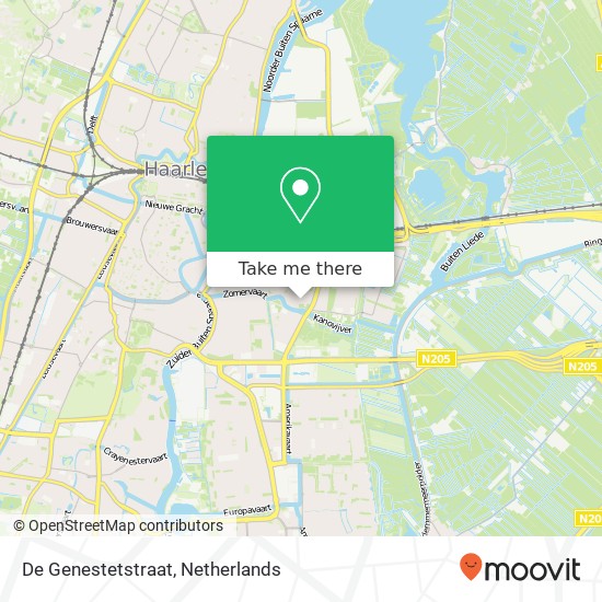 De Genestetstraat map