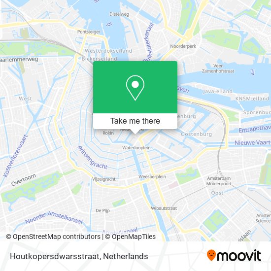 Houtkopersdwarsstraat Karte