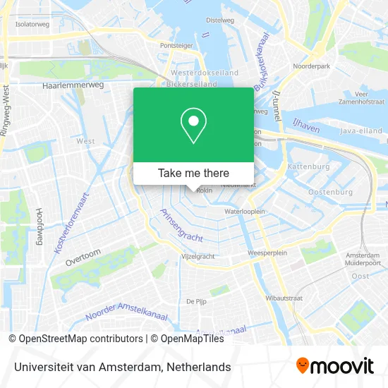 Universiteit van Amsterdam map