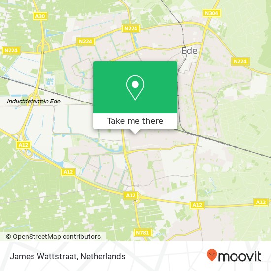 James Wattstraat map