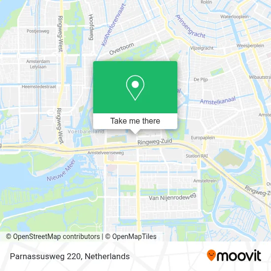 Parnassusweg 220 map