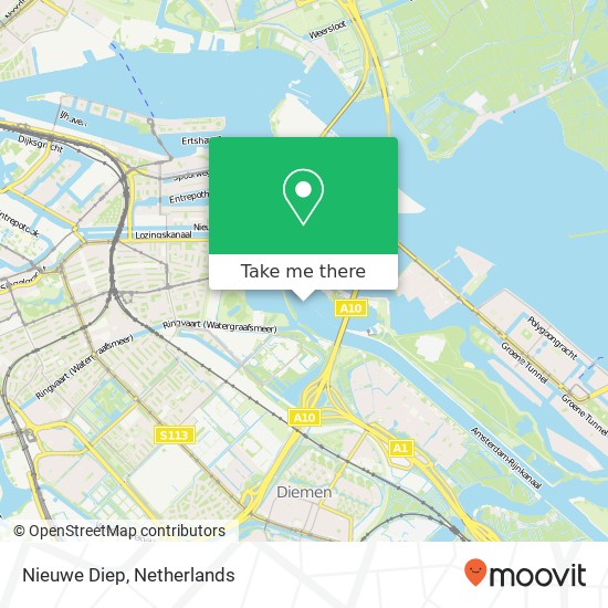 Nieuwe Diep map