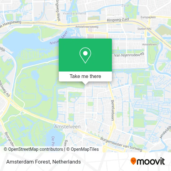 Amsterdam Forest map