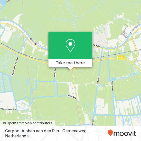 Carpool Alphen aan den Rijn - Gemeneweg Karte