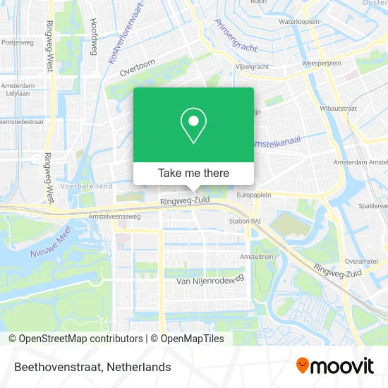Beethovenstraat map