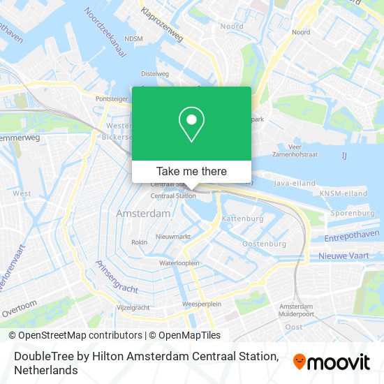DoubleTree by Hilton Amsterdam Centraal Station map