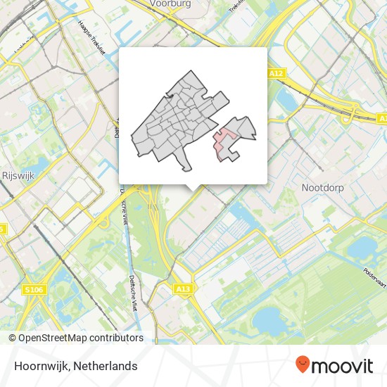 Hoornwijk map