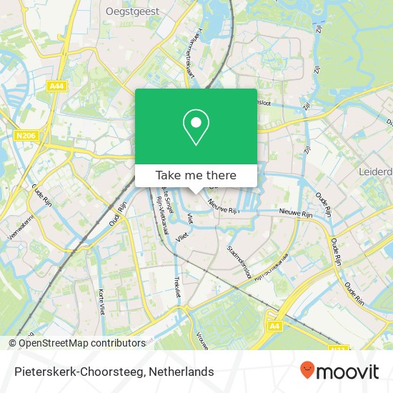 Pieterskerk-Choorsteeg Karte
