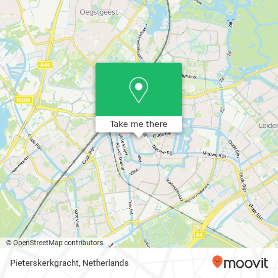Pieterskerkgracht map