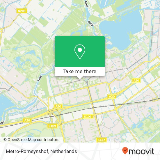 Metro-Romeynshof map