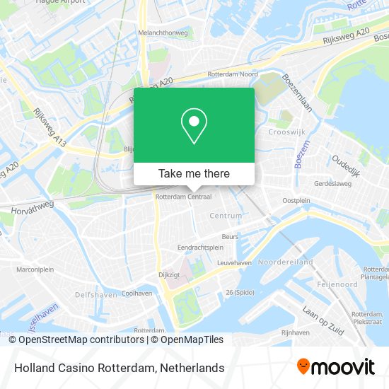 Holland Casino Rotterdam map