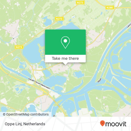 Oppe Linj map