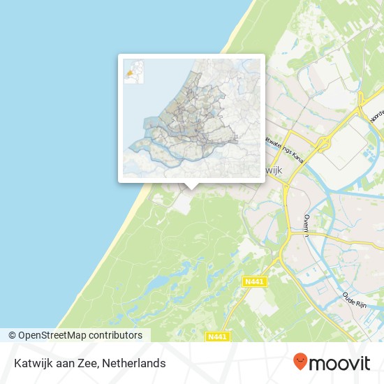 Katwijk aan Zee Karte