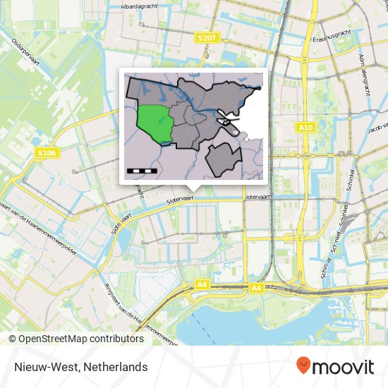 Nieuw-West map