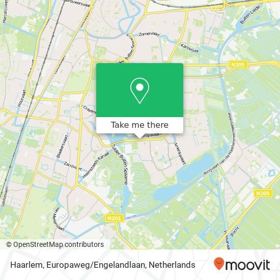 Haarlem, Europaweg / Engelandlaan map
