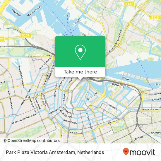 Park Plaza Victoria Amsterdam map